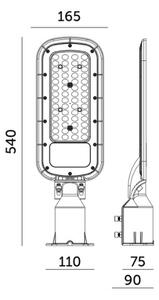 Lampione stradale LED BRELUXO 150W/230V 4000K IP65