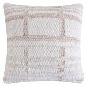 JUPITER - cuscino in lana avorio con decoro 45 x 45