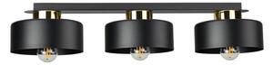 Lampada da soffitto IGNIA 3xE27/60W/230V nero/oro