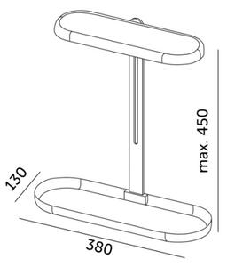 Lampada da tavolo LED dimmerabile per la coltivazione delle piante VERDI LED/12W/230V 4500K