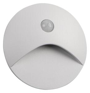 Kanlux 39123 - Lampada LED per gradini con sensore EXIN, 2,5 W/230 V, 3000 K, IP65, bianca rotonda