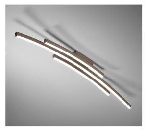 BOW PLAFONIERA MODERNA LED 50W LUCE 3000K/4000K IN ALLUMINIO BIANCO,SABBIA LARGHEZZA CM 120