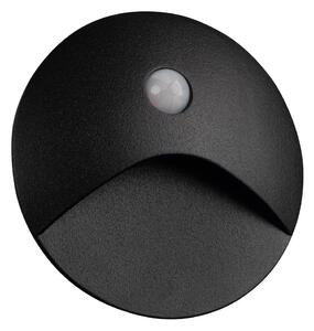 Kanlux 39136 - Lampada LED per gradini con sensore EXIN, 2,5W/230V, 4000K, IP65, nera, rotonda