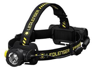 Ledlenser H7R WORK - Lampada frontale ricaricabile a LED, dimmerabile, batteria 4800 mAh, IP67, 1000 lm, autonomia 60 h, nera