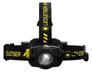 Ledlenser H7R WORK - Lampada frontale ricaricabile a LED, dimmerabile, batteria 4800 mAh, IP67, 1000 lm, autonomia 60 h, nera