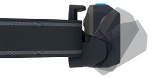 Ledlenser NEO9R-LED Lampada frontale ricaricabile a LED dimmerabile, batteria 5000 mAh, IP54, 1200 lm, autonomia fino a 120 h, nero/blu