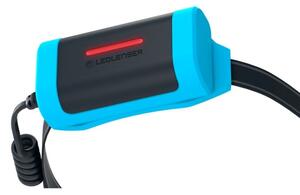 Ledlenser NEO9R-LED Lampada frontale ricaricabile a LED dimmerabile, batteria 5000 mAh, IP54, 1200 lm, autonomia fino a 120 h, nero/blu