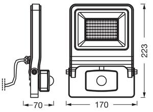 Osram - Proiettore LED con sensore ENDURA LED/50W/230V 4000K IP44