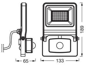 Osram - Proiettore LED con sensore ENDURA LED/30W/230V 3000K IP44