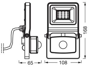 Osram - Proiettore LED con sensore ENDURA LED/10W/230V 3000K IP44
