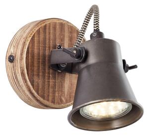Brilliant - Applique orientabile da parete SEED 1xGU10/5W/230V nero/marrone