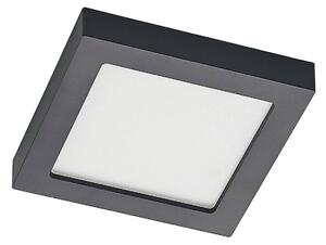 Prios Lampada da soffitto LED Alette, nera, 18 W, CCT, dimmerabile
