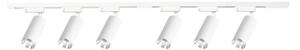 Faretto per sistema a binario MICA 6xGU10/10W/230V bianco/cromo satinato