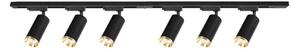 Faretto per sistema a binario MICA 6xGU10/10W/230V nero/oro
