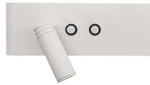 Faretto da parete LED RESORT LED/10W/230V + LED/3W, bianco, sinistro
