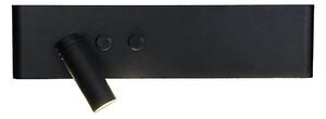 Faretto da parete a LED RESORT LED/10W/230V + LED/3W, nero, lato sinistro