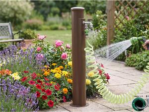 Fontana da Giardino con tubo a Spirale A scomparsa 10 m Acciaio Alluminio Belfer Dimensioni 17x27xh 94 cm - peso 6,2 kg con tubo a spirale, colore Ruggine