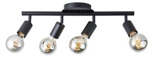 Brilliant - Lampada a spot 4xE27/28W/230V nera