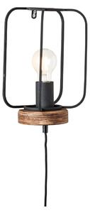 Brilliant - Lampada da parete TOSH 1xE27/52W/230V pioppo