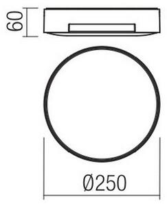 Redo 90006 - Plafoniera LED da esterno SKOR LED/16W/230V IP54 marrone
