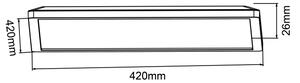 Brilliant - Plafoniera dimmerabile a LED SORELL LED/24W/230V nero + telecomando