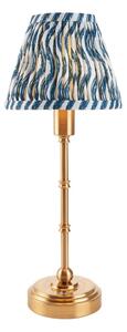 Endon 114796 - LED Lampada da tavolo ricaricabile dimmerabile BURLEY LED/1,5W/5V ottone/blu