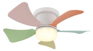 Globo 03609B - Ventilatore da soffitto LED dimmerabile HINES 10W/230V 3000-6500K + telecomando