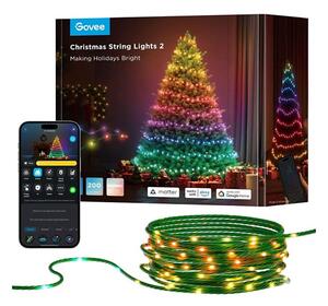 Govee - Catena natalizia a LED RGBICW per esterni 2700-6500K 20m Wi-Fi Matter IP66
