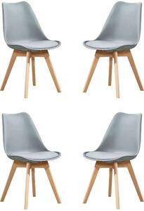 MARGOT - sedia nordica imbottita set da 4