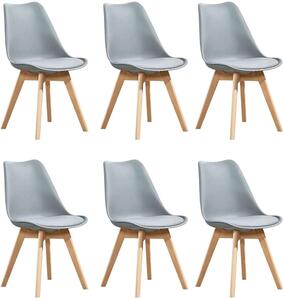 MARGOT - sedia nordica imbottita set da 6