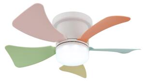 Globo 03609B - Ventilatore da soffitto LED dimmerabile HINES 10W/230V 3000-6500K + telecomando
