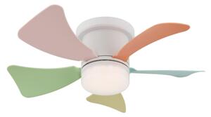 Globo 03609B - Ventilatore da soffitto LED dimmerabile HINES 10W/230V 3000-6500K + telecomando