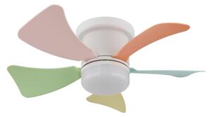 Globo 03609B - Ventilatore da soffitto LED dimmerabile HINES 10W/230V 3000-6500K + telecomando
