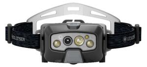 Ledlenser HF8R Core - lampada frontale ricaricabile a LED dimmerabile, batteria 2000 mAh, IP68, 800 lm, 60 h, grigio