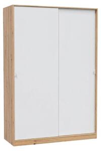 Calicosy - Armadio 2 ante scorrevoli effetto legno e bianco H200 cm - ELI