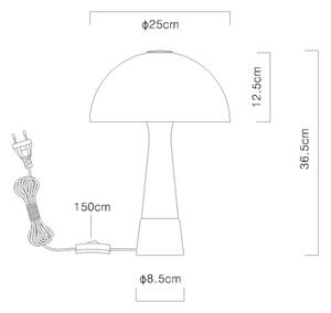 Globo 51570122 - Lampada da tavolo PAULIN 1xE27ILLU/40W/230V bianca