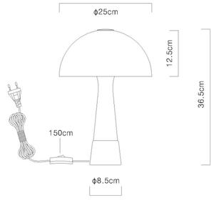 Globo 51570121 - Lampada da tavolo PAULIN 1xE27ILLU/40W/230V beige