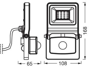 Osram - Proiettore LED con sensore ENDURA LED/10W/230V 3000K IP44