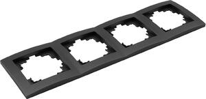 Cornice McPower "Flair", a 4 ingressi, antracite, opaca