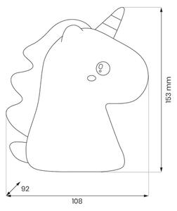 Luce notturna per bambini LED RGBW ricaricabile e dimmerabile UNICORN LED/1W/5V 1200 mAh