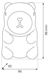 Luce notturna ricaricabile dimmerabile per bambini LED RGBW KAPYBARA LED/0,45W/5V 800 mAh