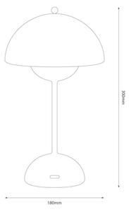 Lampada da tavolo ricaricabile a sfioramento LED COSTA LED/3W/5V 2400 mAh 3000-6000K bianco