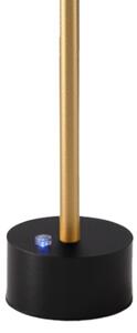 Lampada da tavolo LED dimmerabile ricaricabile SAM LED/5W/5V 3600 mAh nero/oro