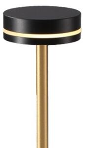 Lampada da tavolo LED dimmerabile ricaricabile SAM LED/5W/5V 3600 mAh nero/oro