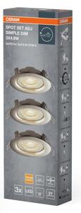 Osram - Set da 3 faretti da incasso LED dimmerabili LED/4,9W/230V