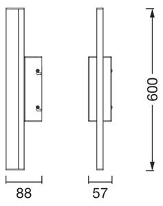 Osram -LED Illuminazione a LED dimmerabile per specchio ORBIS MIRROR LED/10W/230V 60 cm IP44