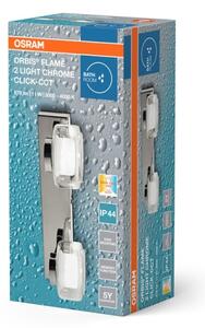 Osram-LED Applique da bagno ORBIS FLAME 2xLED/5,5W/230V IP44 cromo