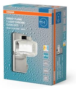 Osram - Lampada da parete per bagno LED ORBIS FLAME, 5,5 W / 230 V, IP44, finitura cromata