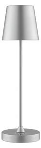 Brilliant - Lampada da tavolo a LED ricaricabile dimmerabile con controllo touch ELORA LED/2,5W/5V 2700K IP44 argento