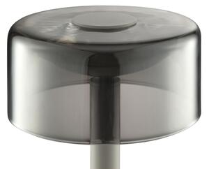Brilliant - Lampada da tavolo a sfioramento ricaricabile con dimmer RAZOR LED/2,5W/5V 2700K IP44 grigia